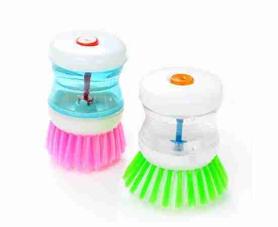 Self Dispensing Cleaning Brush Dish Brush Liquid Soap Plastic Dish Cleaning Brush Home Cleaning Laundry Products Kitchenwar
