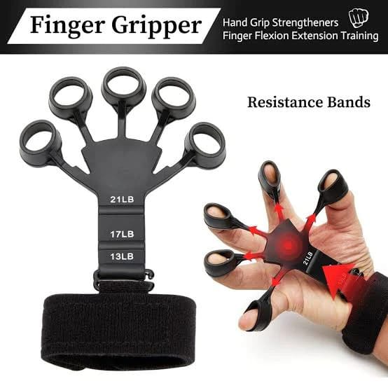 Silicone Gripster Grip Strengthener Finger Stretcher Hand Grip Trainer