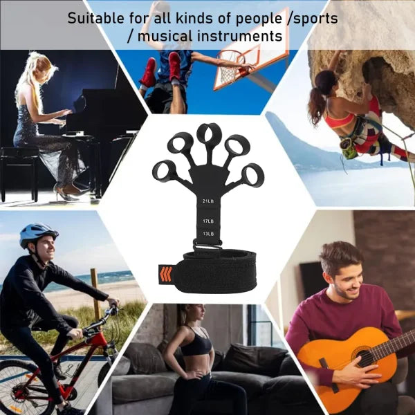 Silicone Gripster Grip Strengthener Finger Stretcher Hand Grip Trainer